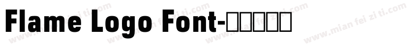 Flame Logo Font字体转换